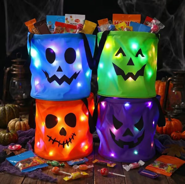 Halloween Guardian Light · Reusable Non-Woven LED Candy Bucket
