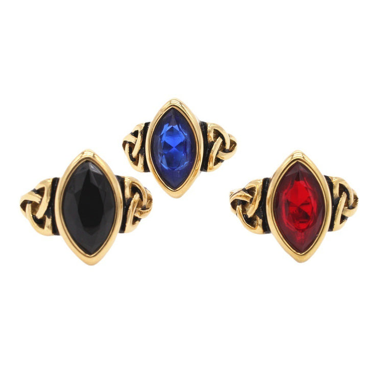 Vintage Celtic Knot Marquise Ring