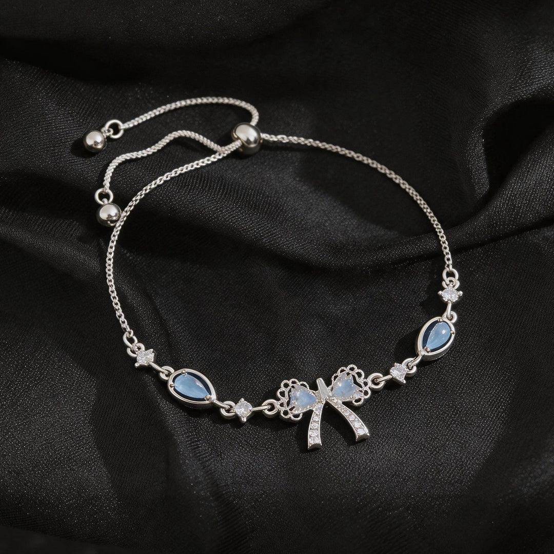 French Vintage Bow & Crystal Bracelet