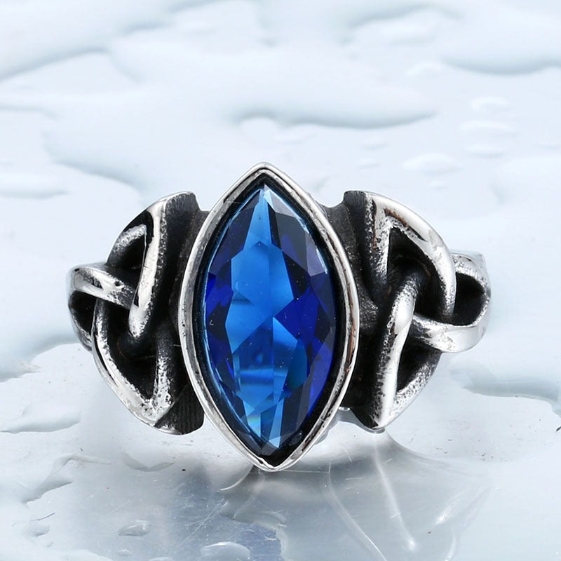 Vintage Celtic Knot Marquise Ring