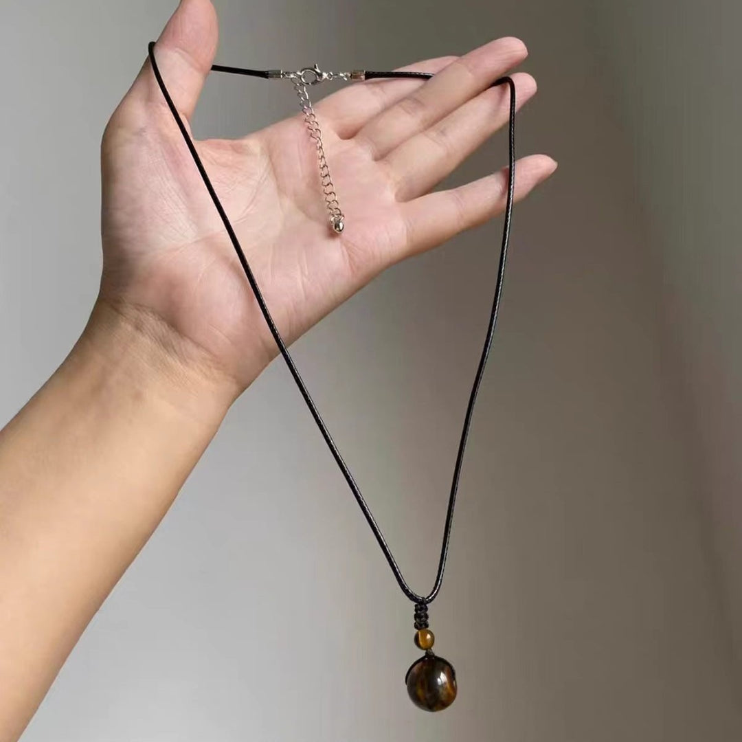 Boho Natural Tiger's Eye & Turquoise Necklace