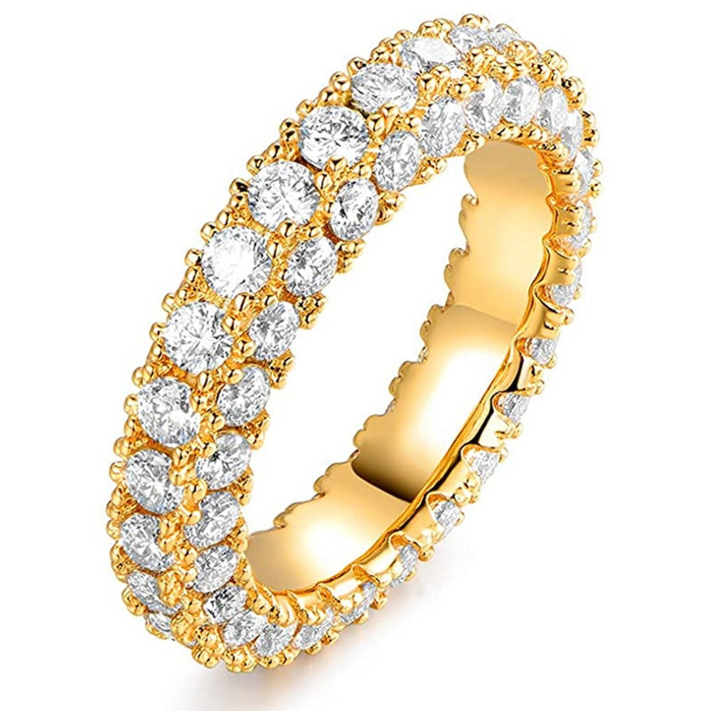 Triple Row Starlight Eternity Band