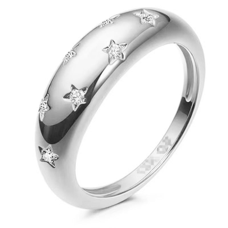 「Starlight Sparkle」Dome Band Open Ring