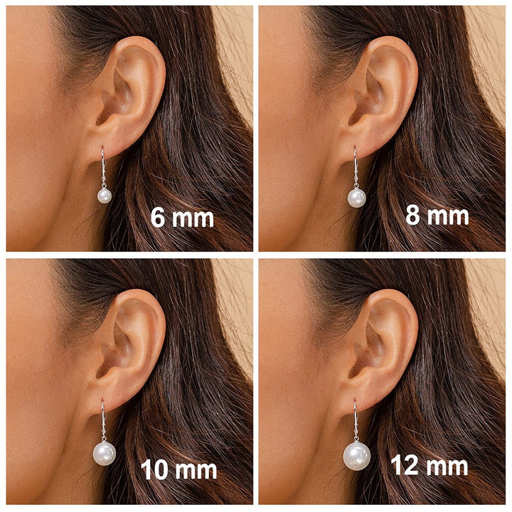 「Timeless Pearl」Classic Teardrop Pearl Drop Earrings