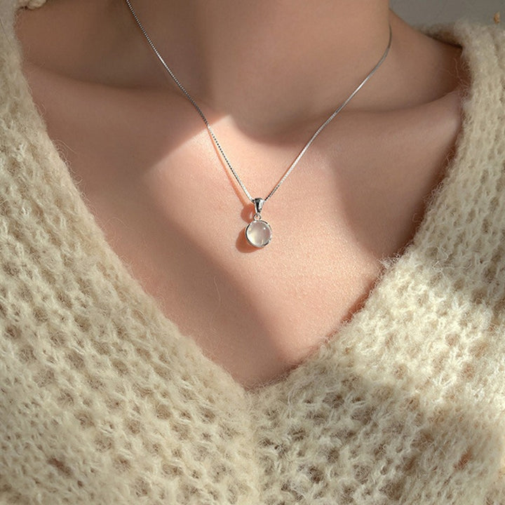 Natural Crystal Pendant Necklace