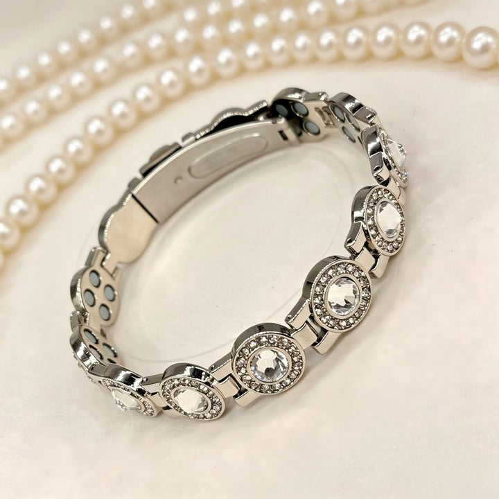Crystal Energy Luxury Pavé Magnetic Therapy Bracelet