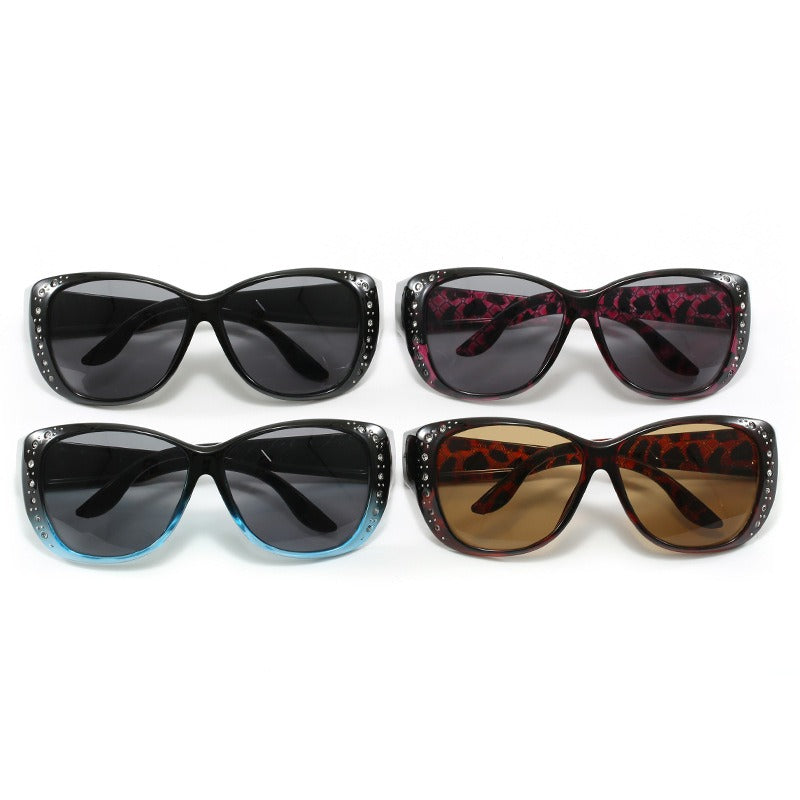 Rhinestone Cat-Eye Fit Over Sunglasses