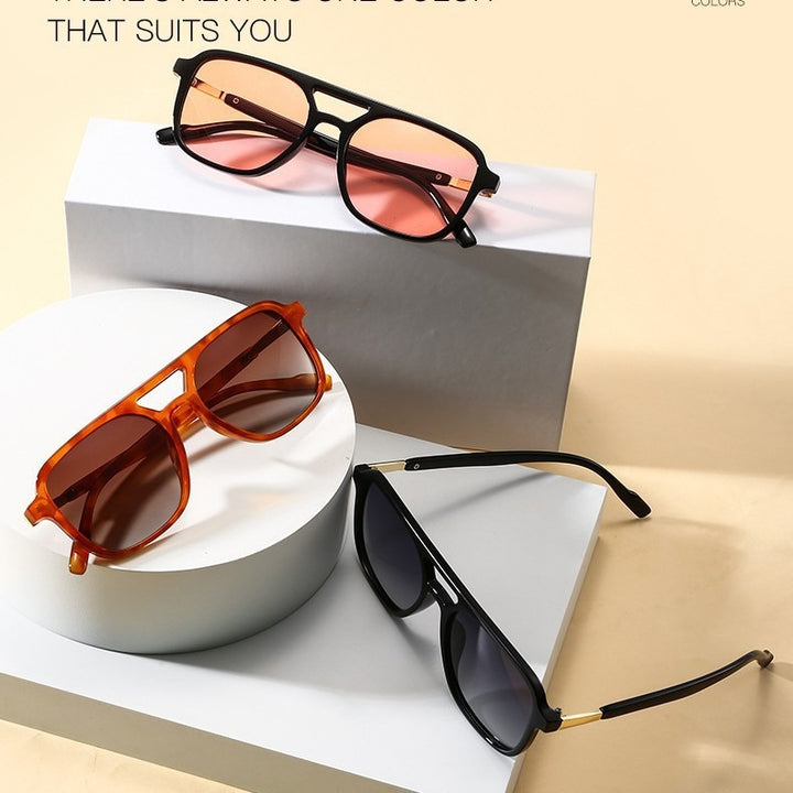 Classic Double Bridge Aviator Sunglasses for Women