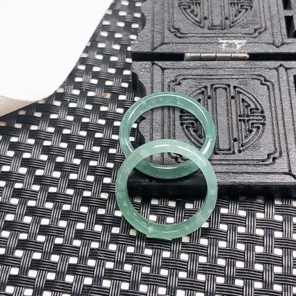 Jade Guardian S925 Silver Jade Mystic Snake Stacking Ring Set