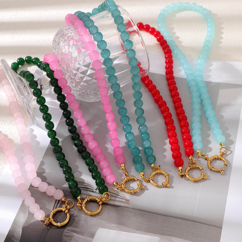 Blank Canvas 14K Gold Plated Toggle Clasp DIY Beaded Necklace