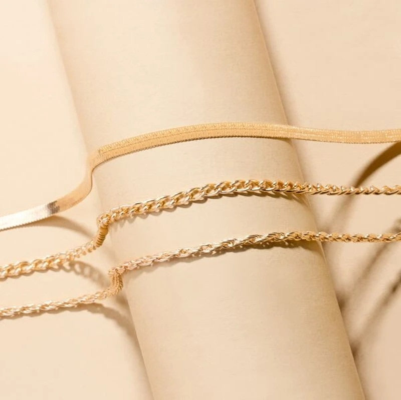 18K Gold Plated Layered Necklace