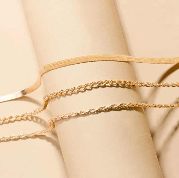 18K Gold Plated Layered Necklace