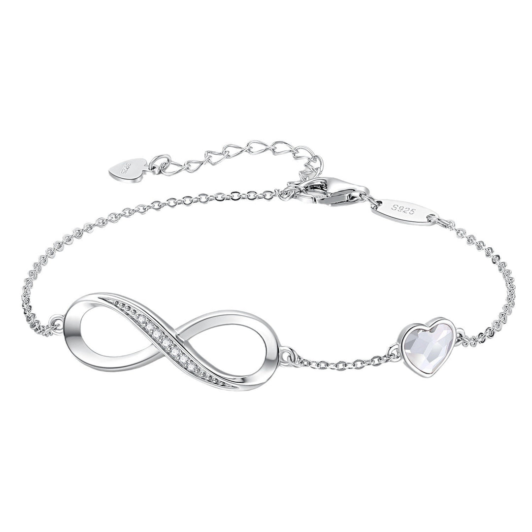 S925 Silver Pavé Infinity Symbol Bracelet