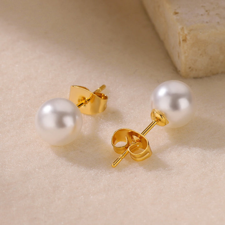 Timeless Essential Multi-Size Pearl Stud Earrings Set