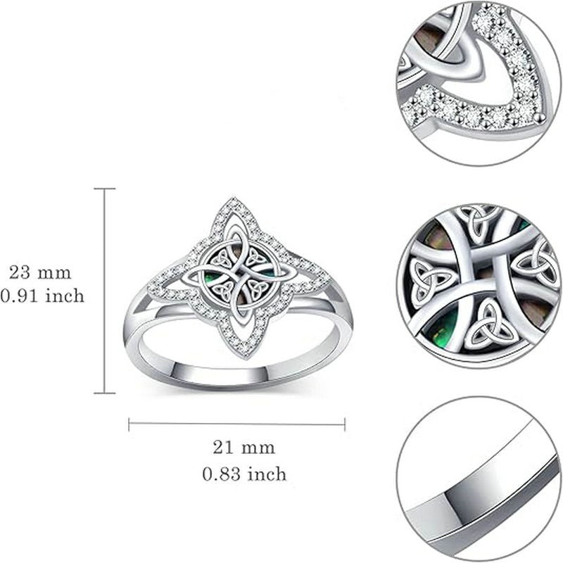 Celtic Protection S925 Silver Witch Knot Ring