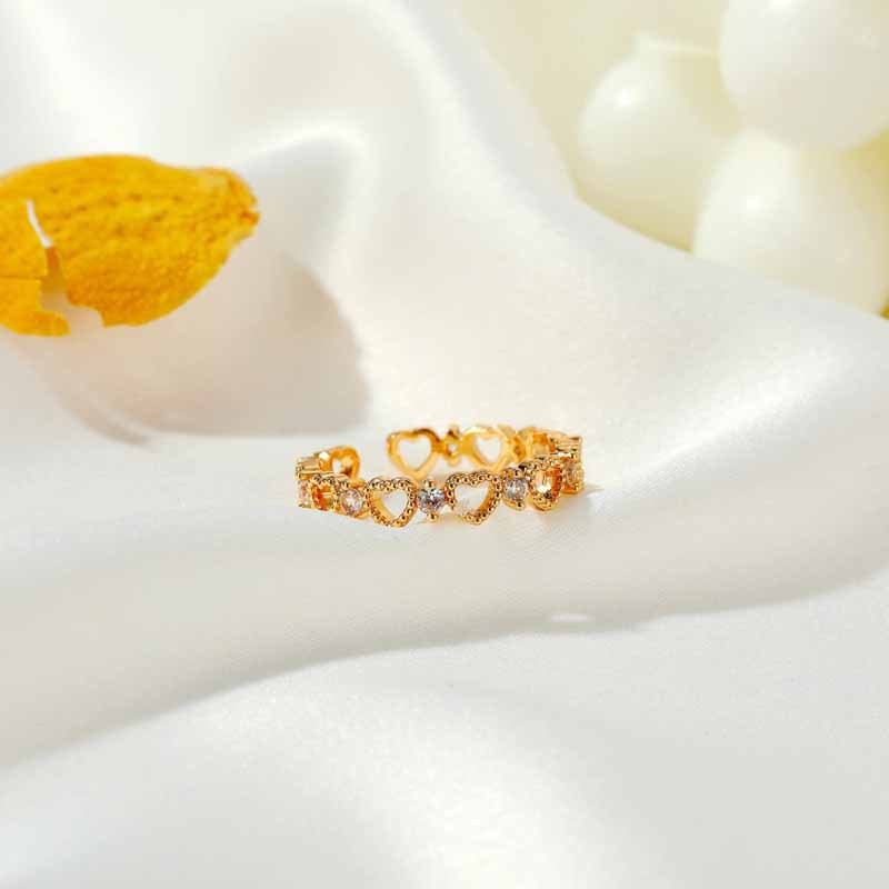 Heartbeat Whisper 18K Gold/White Gold Open Ring