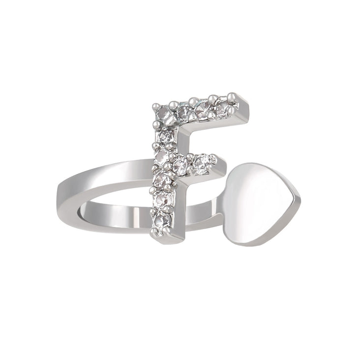 Trendy Minimalist CZ Initial Ear Cuffs / Studs