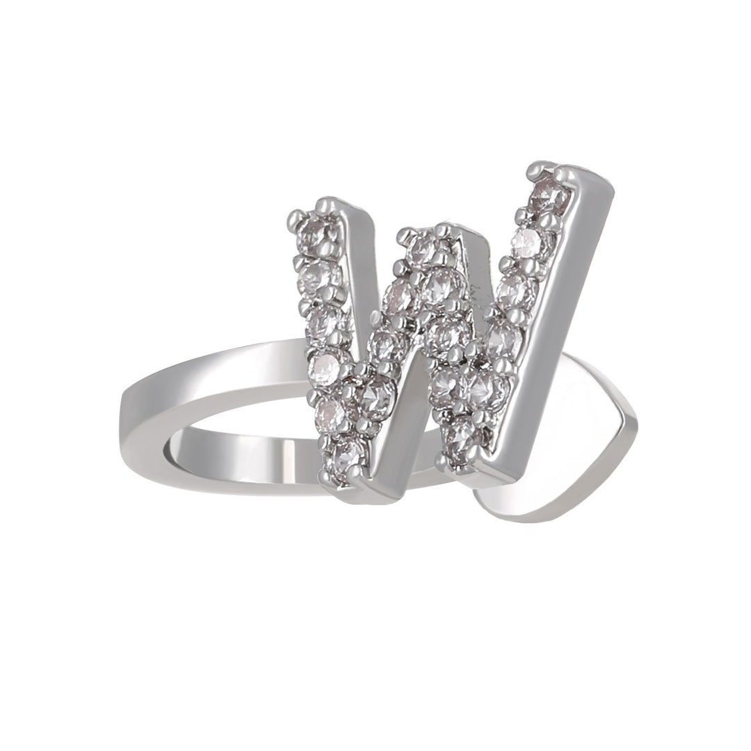 Trendy Minimalist CZ Initial Ear Cuffs / Studs