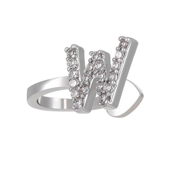 Trendy Minimalist CZ Initial Ear Cuffs / Studs