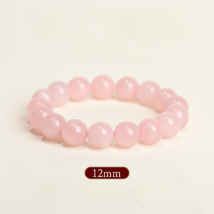 Natural Rose Quartz Beaded Bracelet