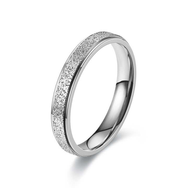 Whispering Stardust Sandblasted Glitter Spinner Ring