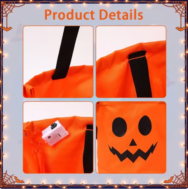 Halloween Guardian Light · Reusable Non-Woven LED Candy Bucket