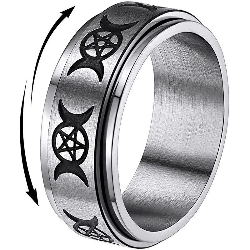 Witchy Spinner Anxiety Ring