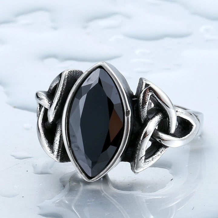 Vintage Celtic Knot Marquise Ring