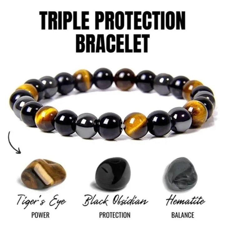 Triple Protection Crystal Bracelet