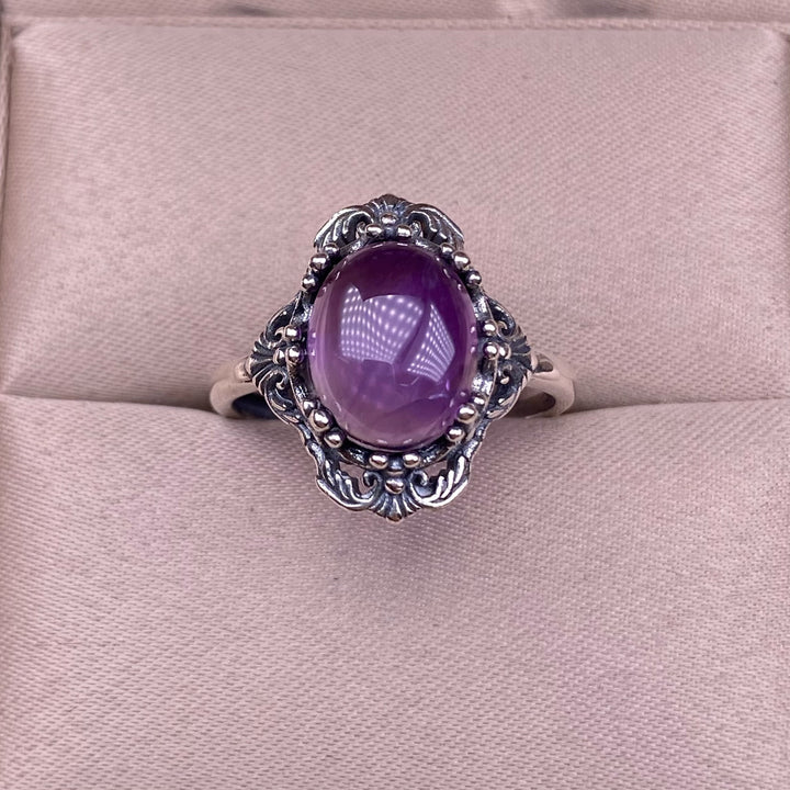 Vintage Natural Amethyst Ring