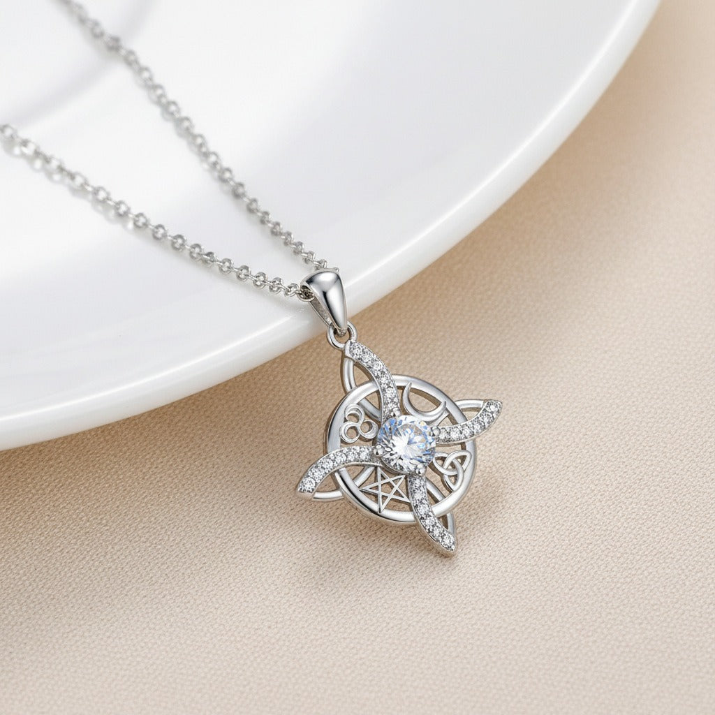 Vintage Celtic Knot Amulet Necklace