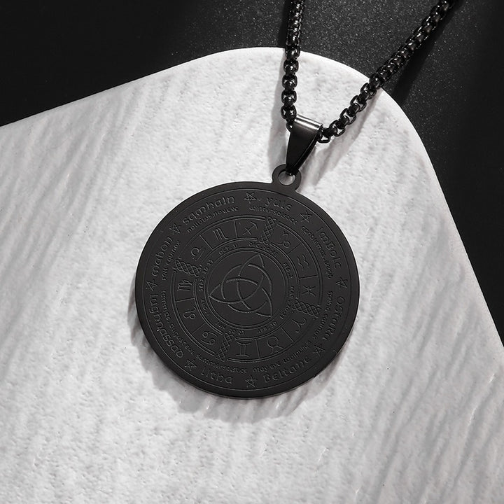 「Celtic Wheel of the Year」Triquetra Protection Necklace