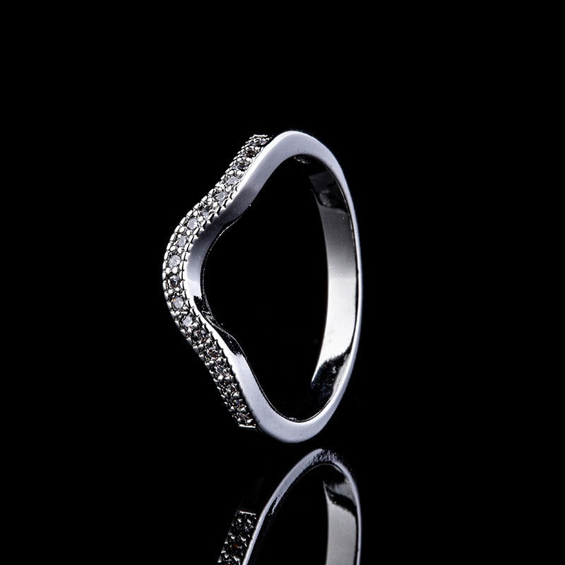 S925 Silver Platinum Plated Stellar Halo 3-Piece Moissanite Ring Set