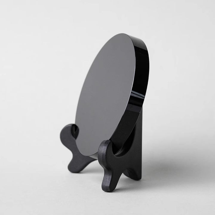 Natural Black Obsidian Protective Mirror