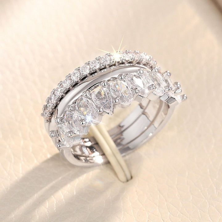 Sterling Silver 3-Piece Stackable Ring Set