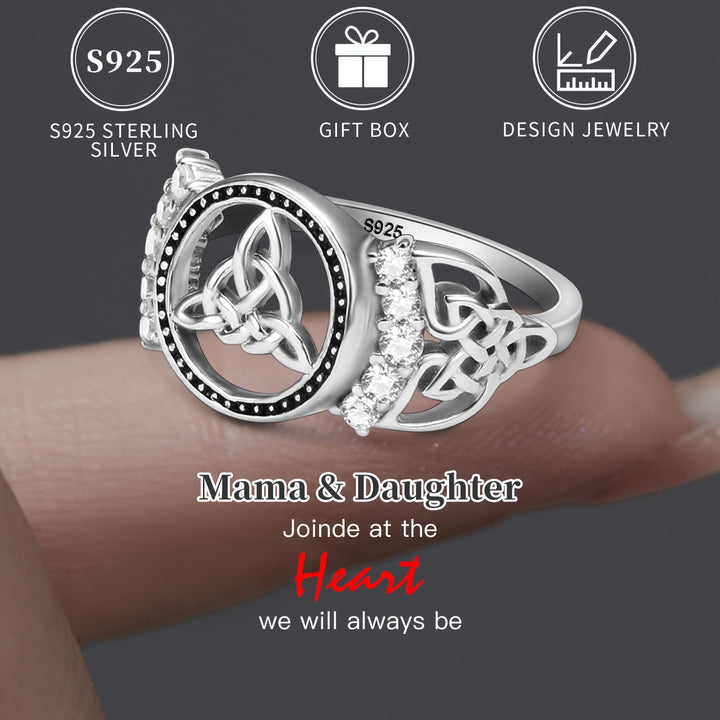 S925 Sterling Silver Witch's Knot Ring