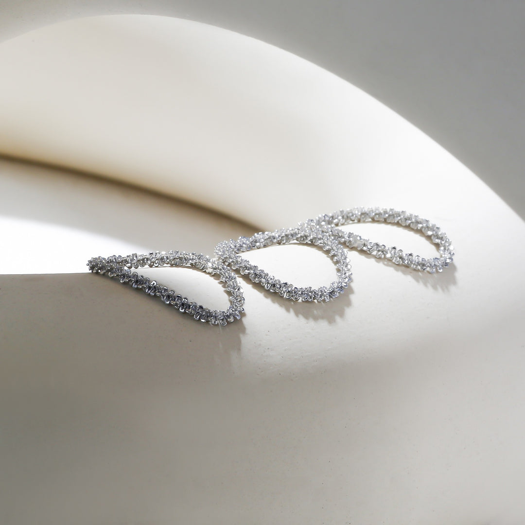 14K Gold S925 Silver Textured Soft Ring