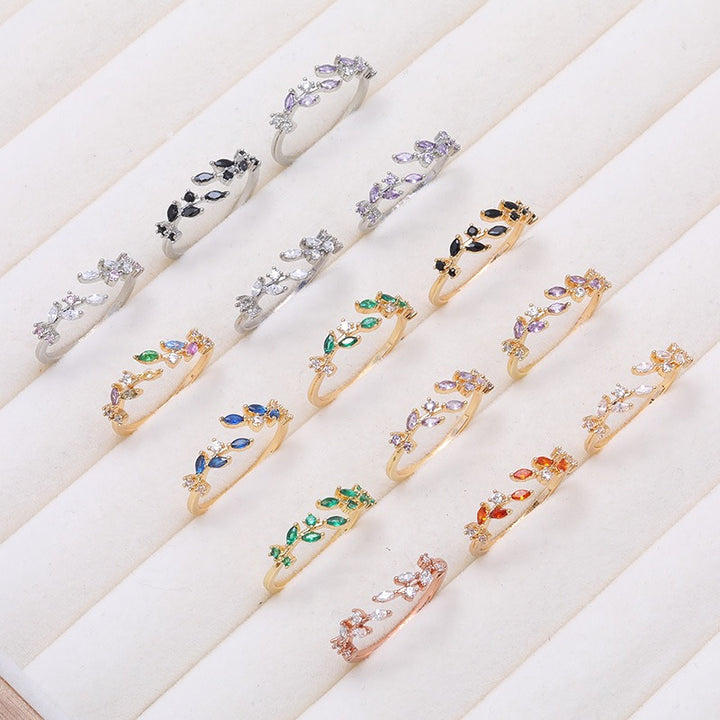 Ear of Wheat S925 Silver 14K Gold Plated Geometric Open Ring