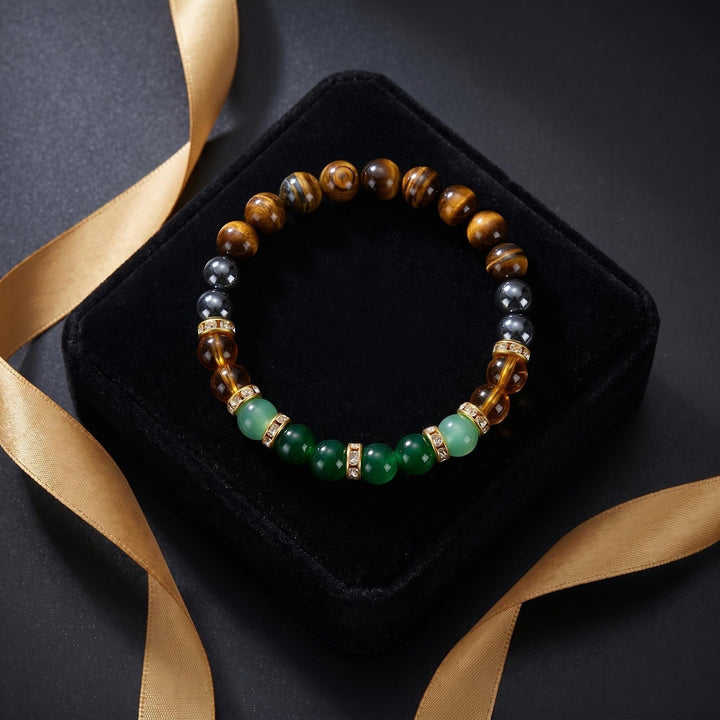 Endless Prosperity Natural Multi-Stone Wealth Energy Bracelet