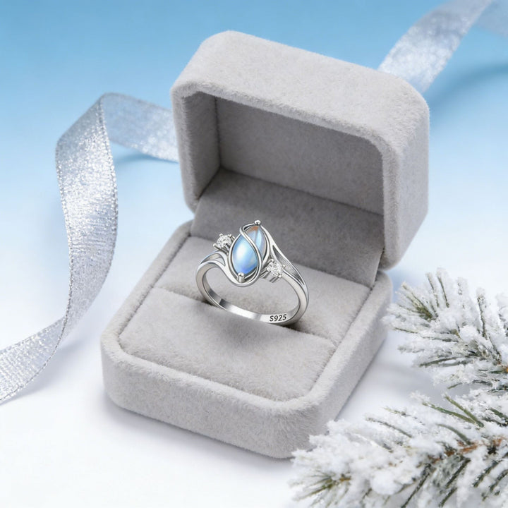 Mood Melody S925 Sterling Silver Temperature-Sensitive Marquise Ring