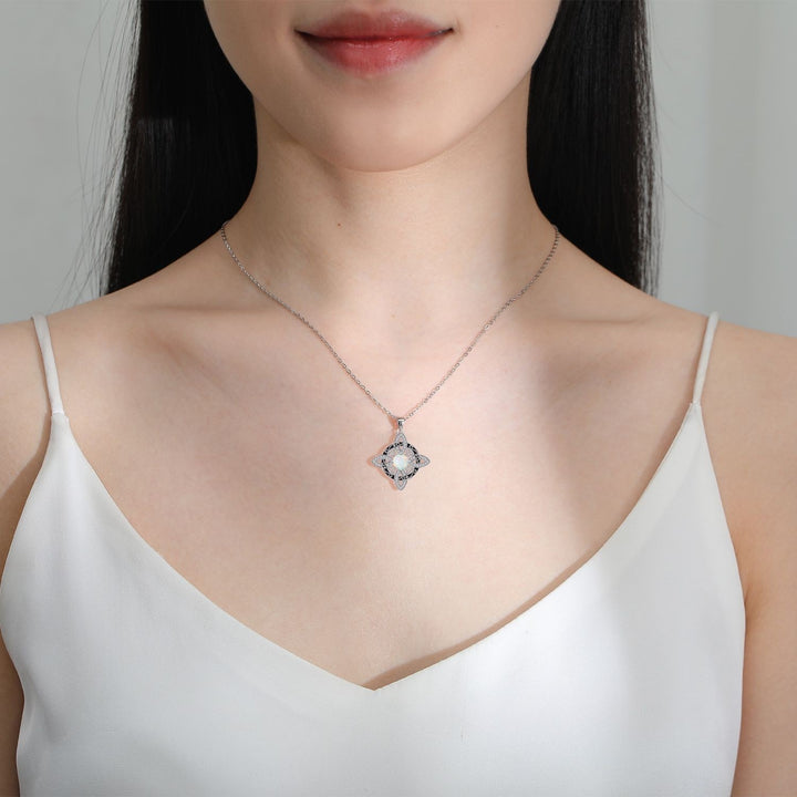 Celtic Witch's Knot Opal Guardian Necklace