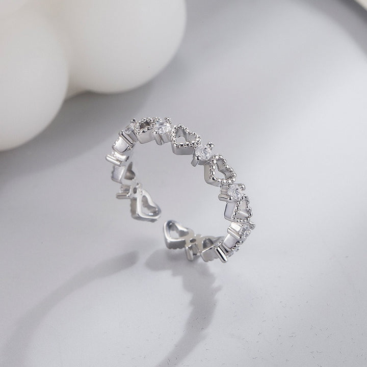 Heartbeat Whisper 18K Gold/White Gold Open Ring