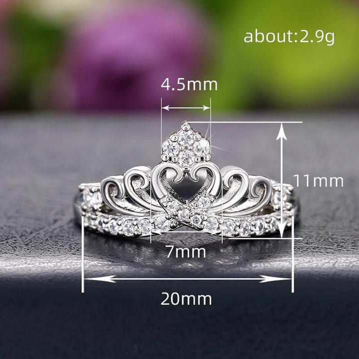 Crown of the Heart Sparkling Ring