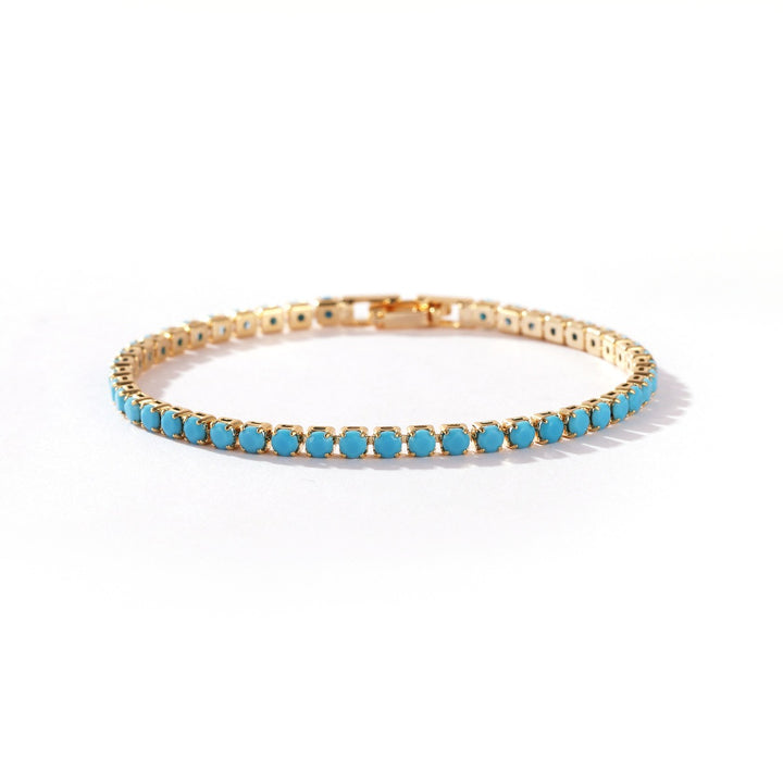 Turquoise Breeze Natural Baguette Turquoise Tennis Bracelet