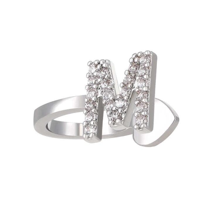 Trendy Minimalist CZ Initial Ear Cuffs / Studs