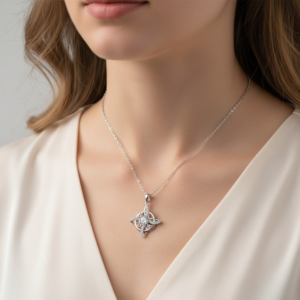 Vintage Celtic Knot Amulet Necklace