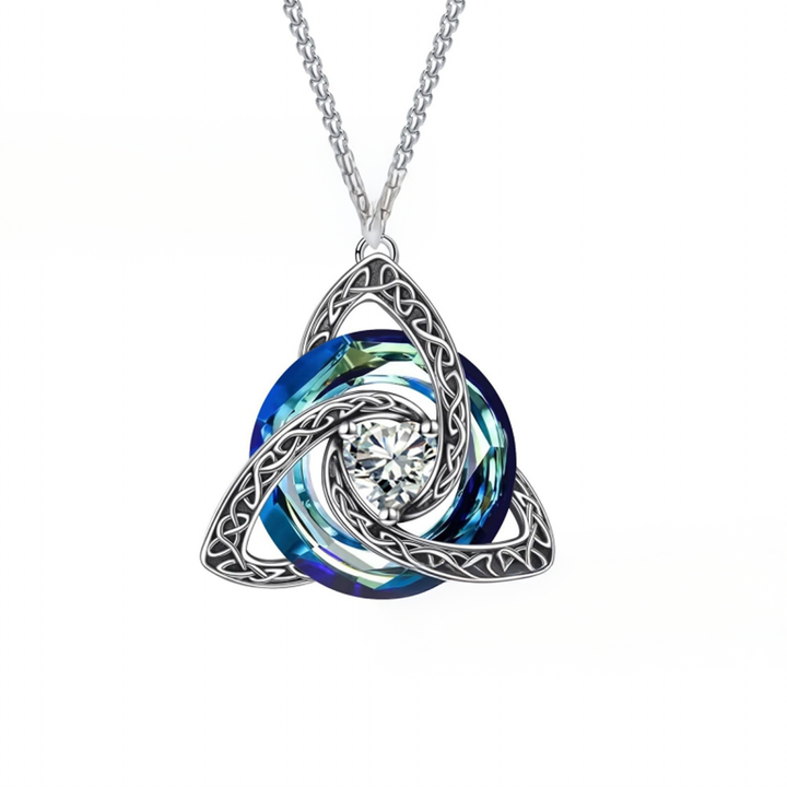 Guardian Amulet Vintage Witch's Knot Birthstone Necklace