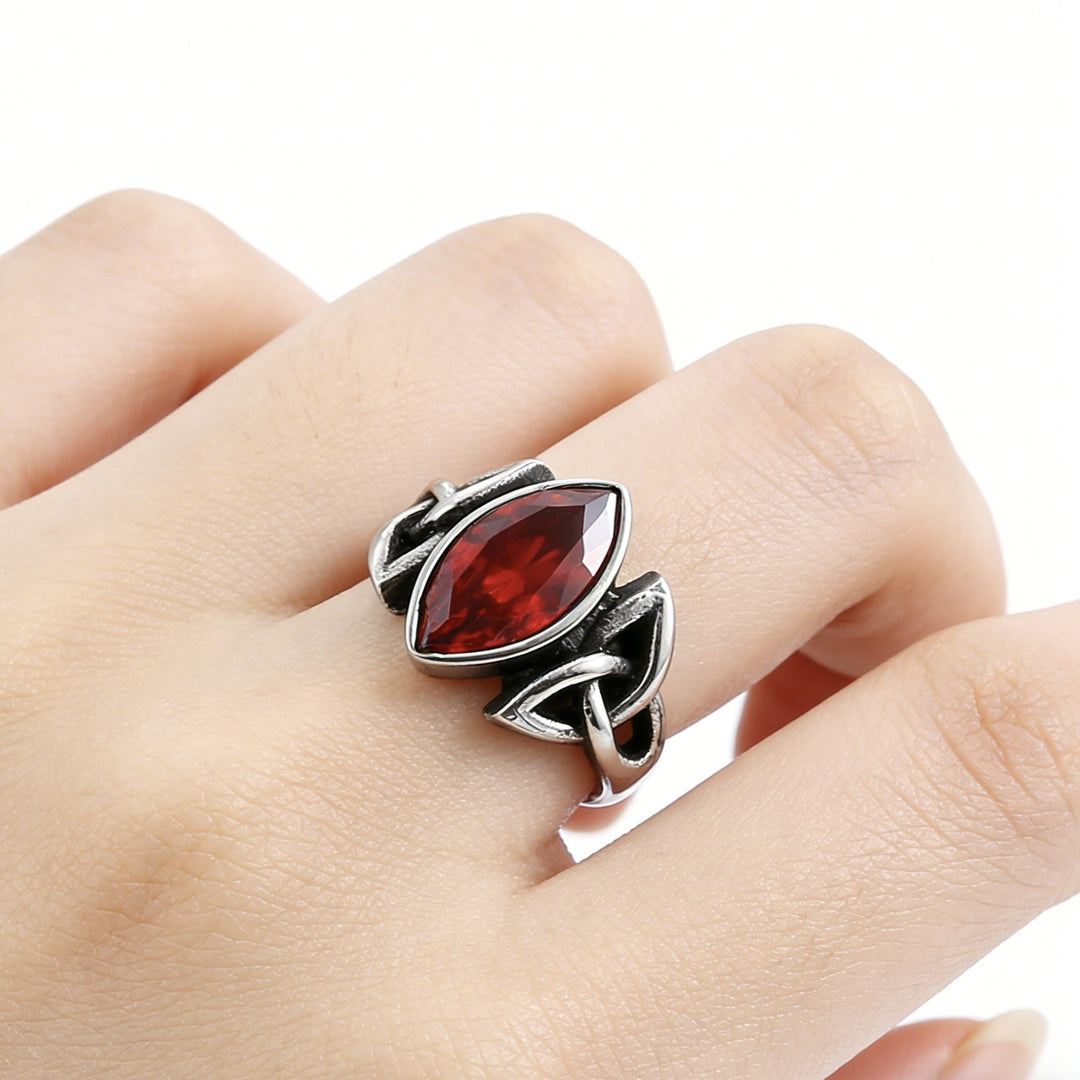 Vintage Celtic Knot Marquise Ring