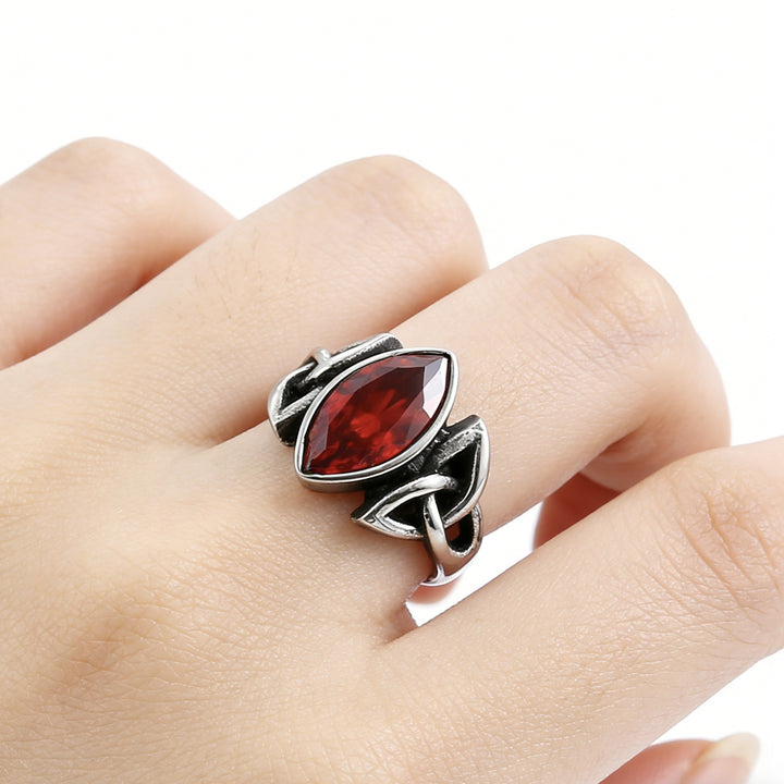 Vintage Celtic Knot Marquise Ring