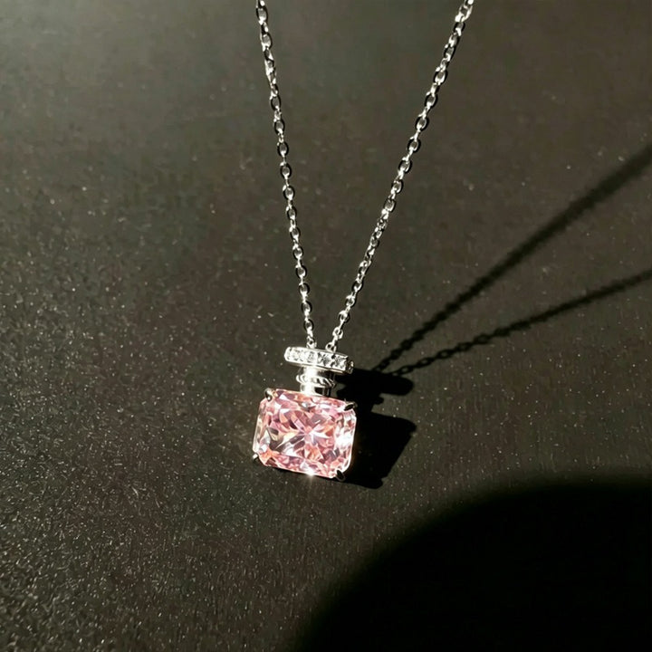 French Vintage Perfume Bottle Pendant Necklace